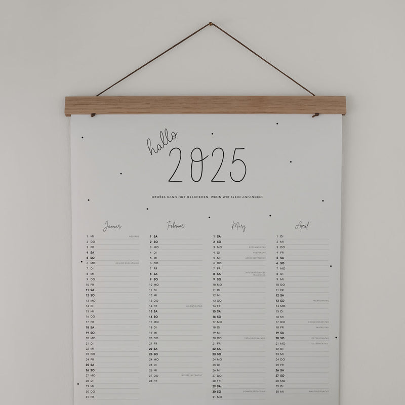 Wandkalender 2025