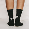 Socken Herz schwarz