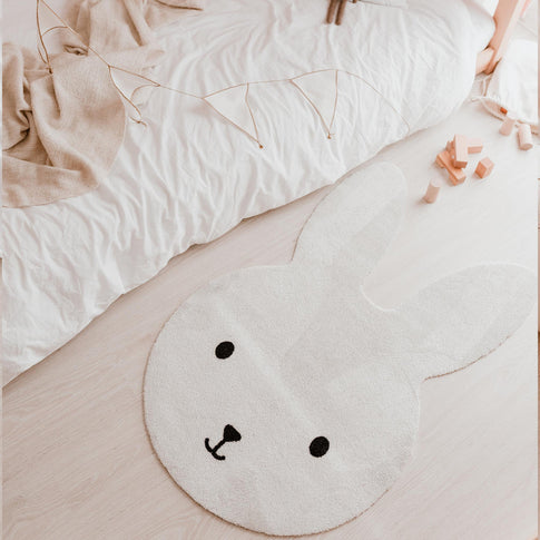 Tapis enfant lavable lapin